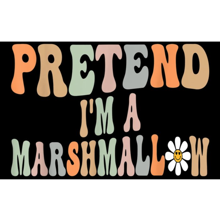 Groovy Funny Easy Lazy Halloween Pretend I'm A Marshmallow Bumper Sticker