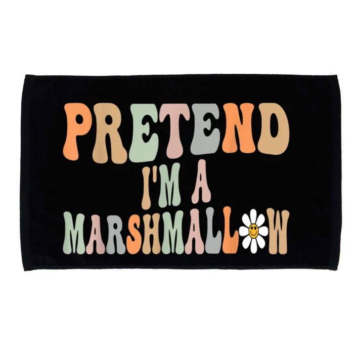 Groovy Funny Easy Lazy Halloween Pretend I'm A Marshmallow Microfiber Hand Towel