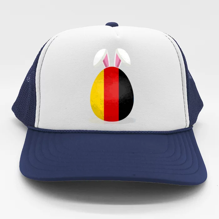 Gery Flag Egg Bunny Ears Ger Easter Sunday Cool Gift Trucker Hat