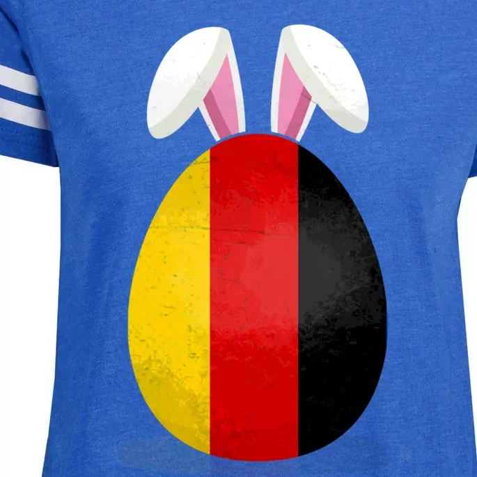 Gery Flag Egg Bunny Ears Ger Easter Sunday Cool Gift Enza Ladies Jersey Football T-Shirt