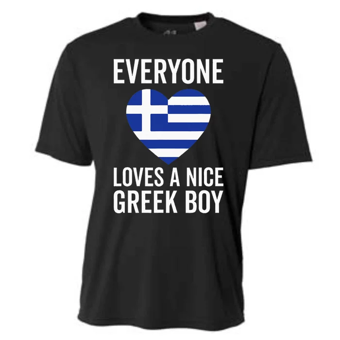 Greece Flag Everyone Loves A Nice Greek Cooling Performance Crew T-Shirt