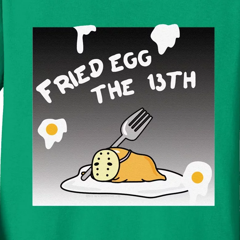 Gudetama Fried Egg The 13th Halloween Kids Long Sleeve Shirt