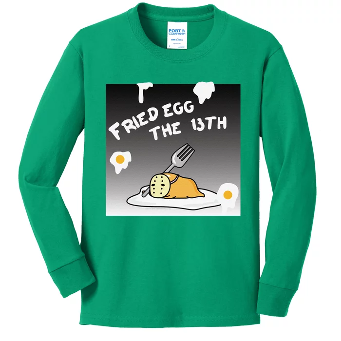 Gudetama Fried Egg The 13th Halloween Kids Long Sleeve Shirt