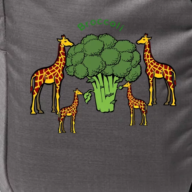 Giraffe Family Eating Broccoli Tree Impact Tech Backpack