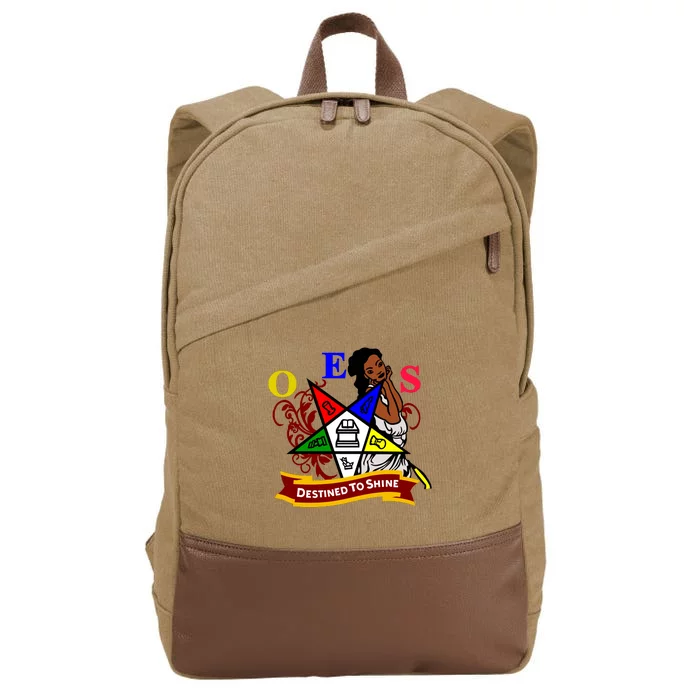 Gift For Eastern Star Cotton Canvas Backpack