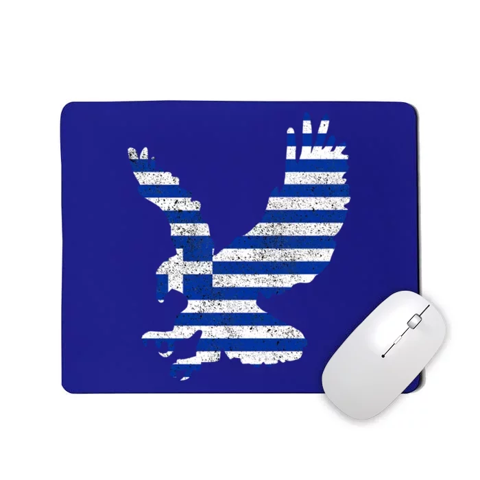 Greek Flag Eagle Patriotic Funny Gift Mousepad