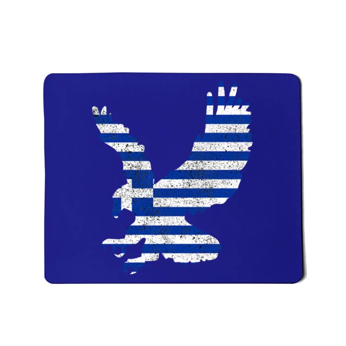 Greek Flag Eagle Patriotic Funny Gift Mousepad