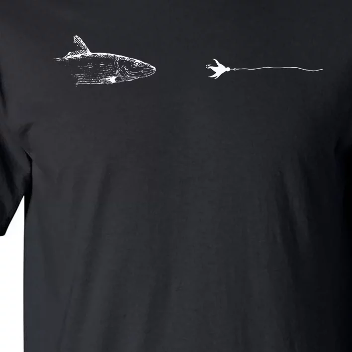 Graphic Fly Fishing Hook Line Fish Bonefish Tall T-Shirt