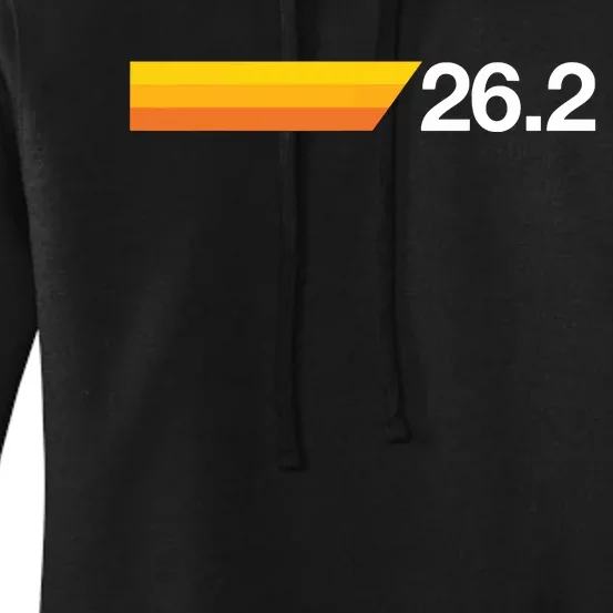 Gift For First Marathon 262 Marathoner Retro Runner Women's Pullover Hoodie