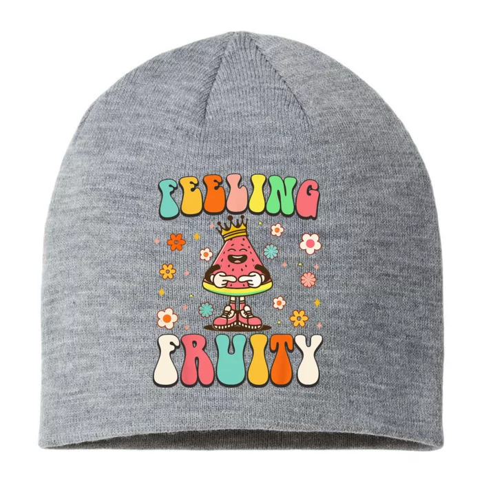 Groovy Feeling Fruity Watermelon Day Cute Fruit Lover 8 1/2in Sustainable Knit Beanie