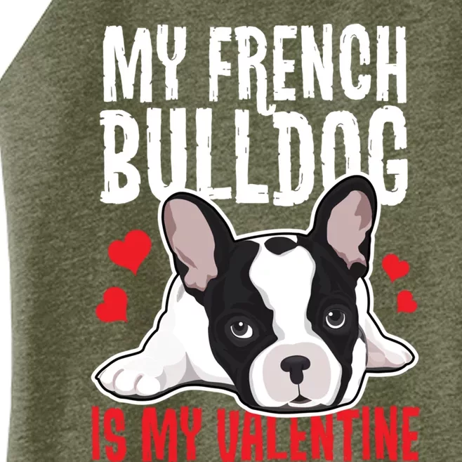 Gift For French Bulldog Owner Valentines Day Frenchie Gift Women’s Perfect Tri Rocker Tank