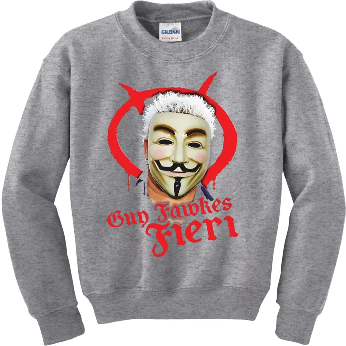 Guy Fawkes Fieri Kids Sweatshirt