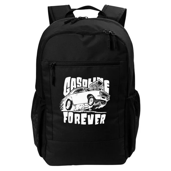 Gasoline Forever Funny Gas Cars Daily Commute Backpack