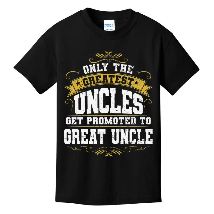 Gift for First Time Great Uncle Uncles Great Uncle Kids T-Shirt