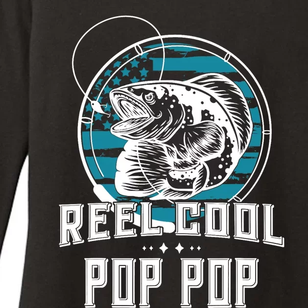 Gift For Fathers Day Tee - Reel Cool Pop Pop Fishing Womens CVC Long Sleeve Shirt