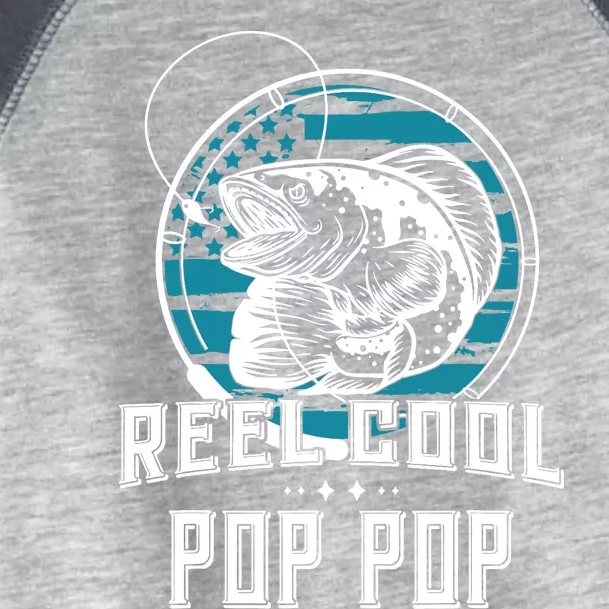 Gift For Fathers Day Tee - Reel Cool Pop Pop Fishing Toddler Fine Jersey T-Shirt