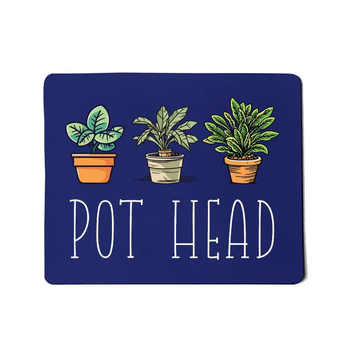 Gardening Farmer Funny Pot Head Plants Gardener Mom Mousepad