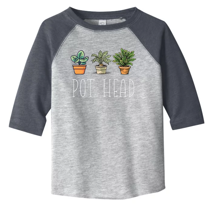 Gardening Farmer Funny Pot Head Plants Gardener Mom Toddler Fine Jersey T-Shirt