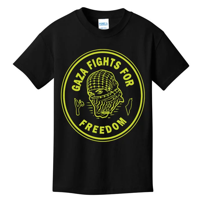 Gaza Fights For Freedom Kids T-Shirt