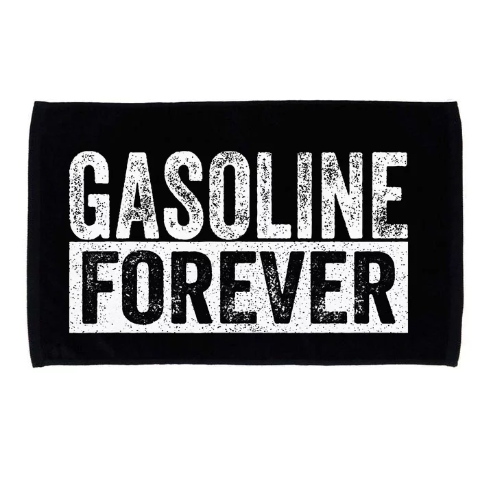 Gasoline Forever Funny Gas Cars Microfiber Hand Towel