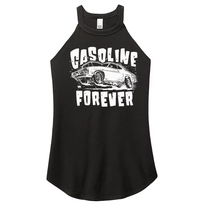 Gasoline Forever Funny Gas Cars Women’s Perfect Tri Rocker Tank