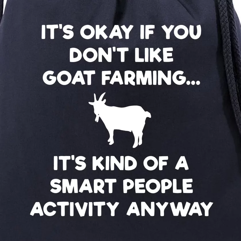 Goat Farmer Funny Smart Goat Farming Gift Drawstring Bag