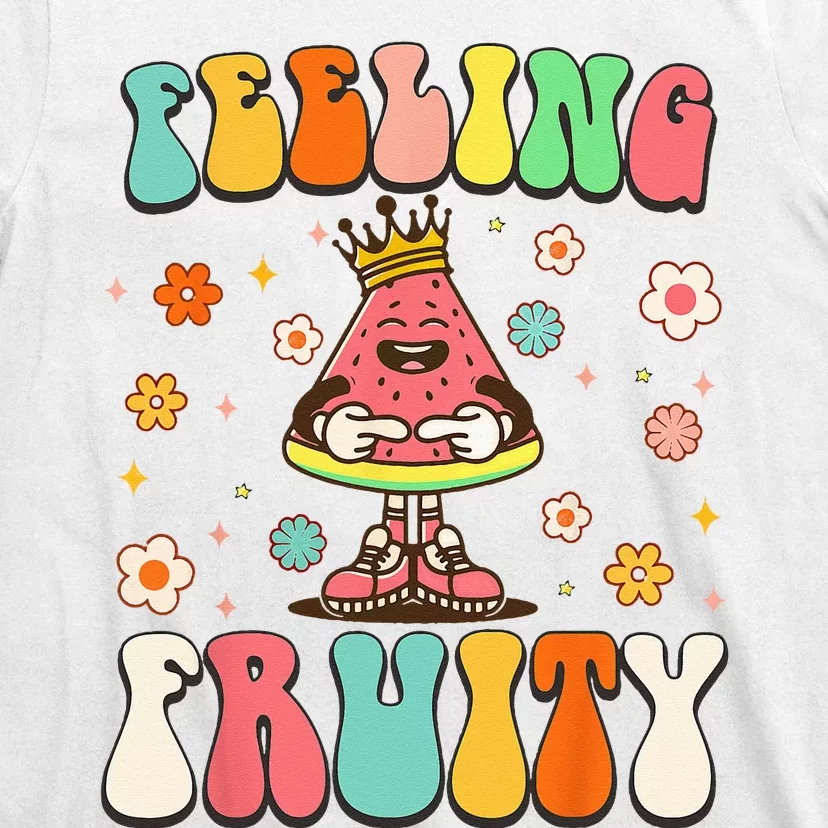 Groovy Feeling Fruity Watermelon Day Cute Fruit Lover T-Shirt