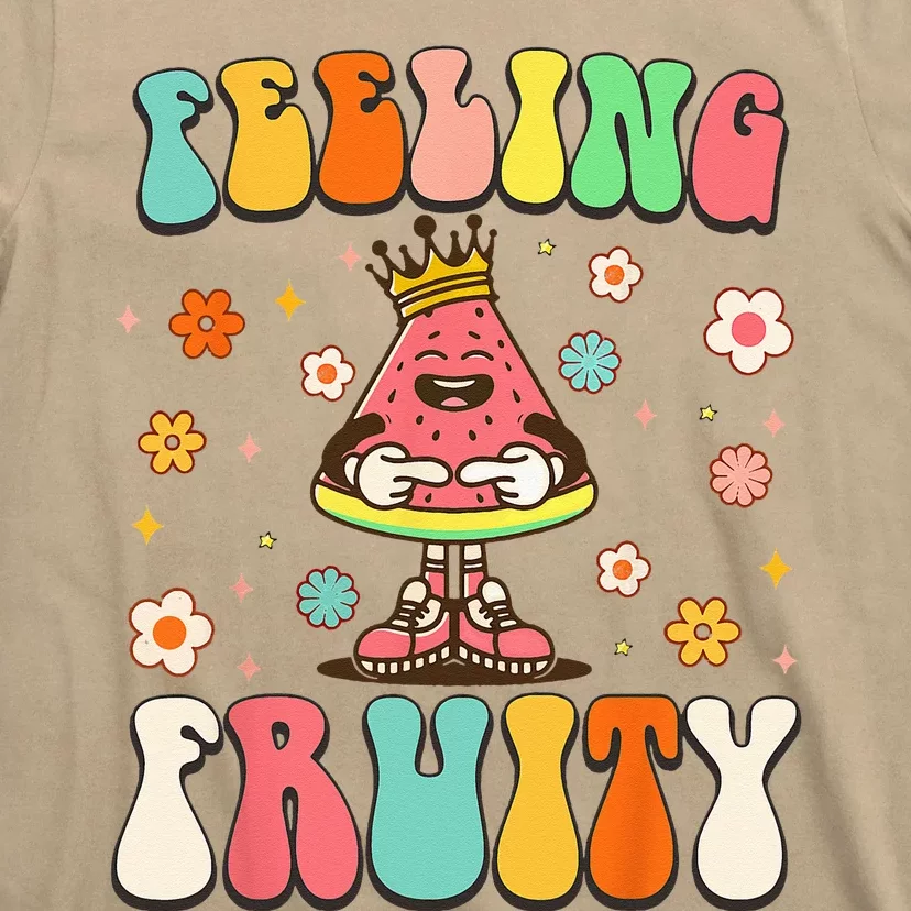 Groovy Feeling Fruity Watermelon Day Cute Fruit Lover T-Shirt