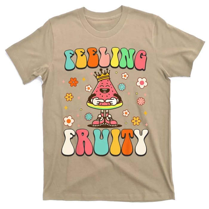 Groovy Feeling Fruity Watermelon Day Cute Fruit Lover T-Shirt