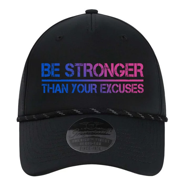 Gym Fitness Funny Gift Motivational Be Stronger Than Your Excuses Cool Gift Performance The Dyno Cap