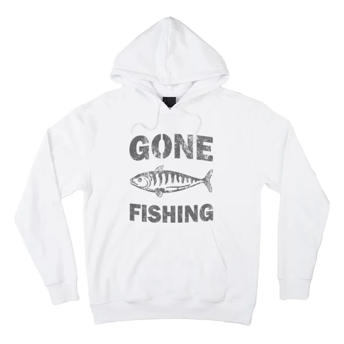 Gone Fishin Funny Bass Fishing Hoodie