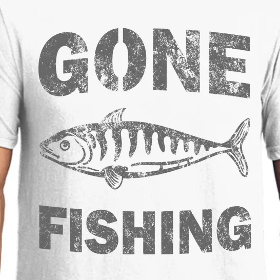 Gone Fishin Funny Bass Fishing Pajama Set