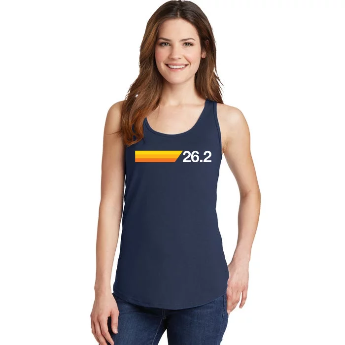 Gift For First Marathon 262 Marathoner Retro Runner Ladies Essential Tank