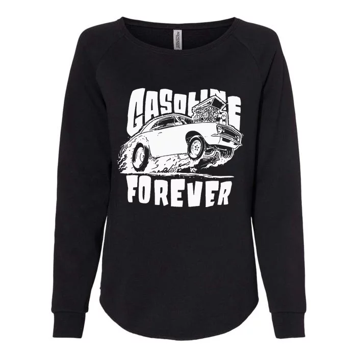 Gasoline Forever Funny Gas Cars Womens California Wash Sweatshirt