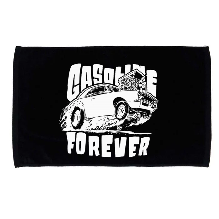 Gasoline Forever Funny Gas Cars Microfiber Hand Towel