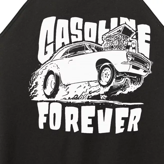 Gasoline Forever Funny Gas Cars Women’s Perfect Tri Rocker Tank