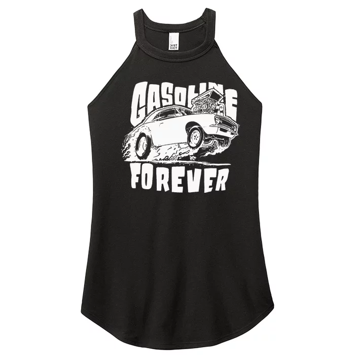 Gasoline Forever Funny Gas Cars Women’s Perfect Tri Rocker Tank