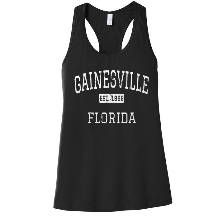 Gainesville Florida Fl Vintage Women's Racerback Tank