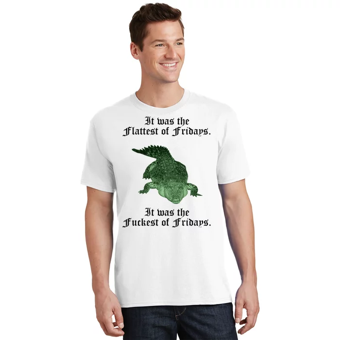 Gator Flat Fuck Friday's Funny T-Shirt