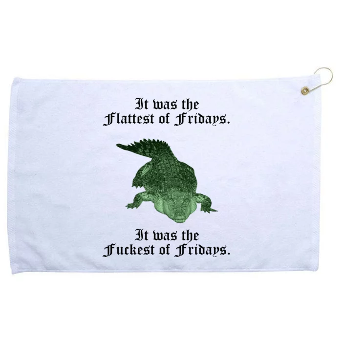 Gator Flat Fuck Friday's Funny Grommeted Golf Towel