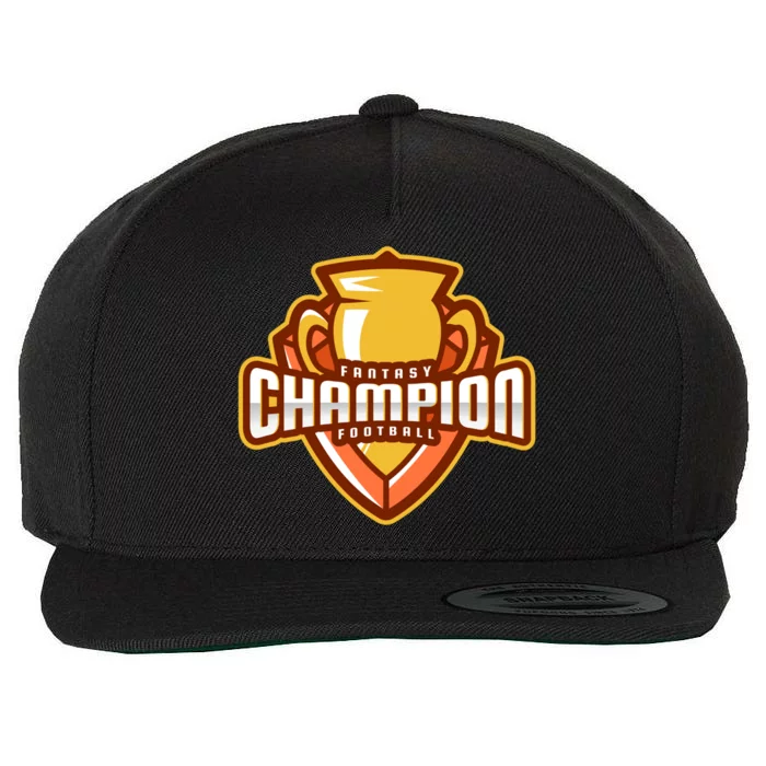 Glorious Fantasy Football Champion League Winner Great Gift Wool Snapback Cap