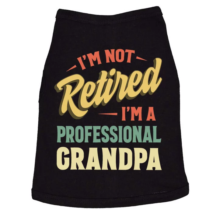 Grandpas For Funny Fathers Day Retired Grandpa Doggie Tank