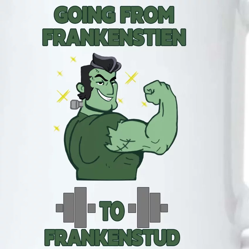 Going From Frankenstein To Frankenstud Black Color Changing Mug