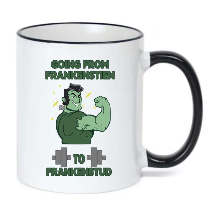 Going From Frankenstein To Frankenstud Black Color Changing Mug