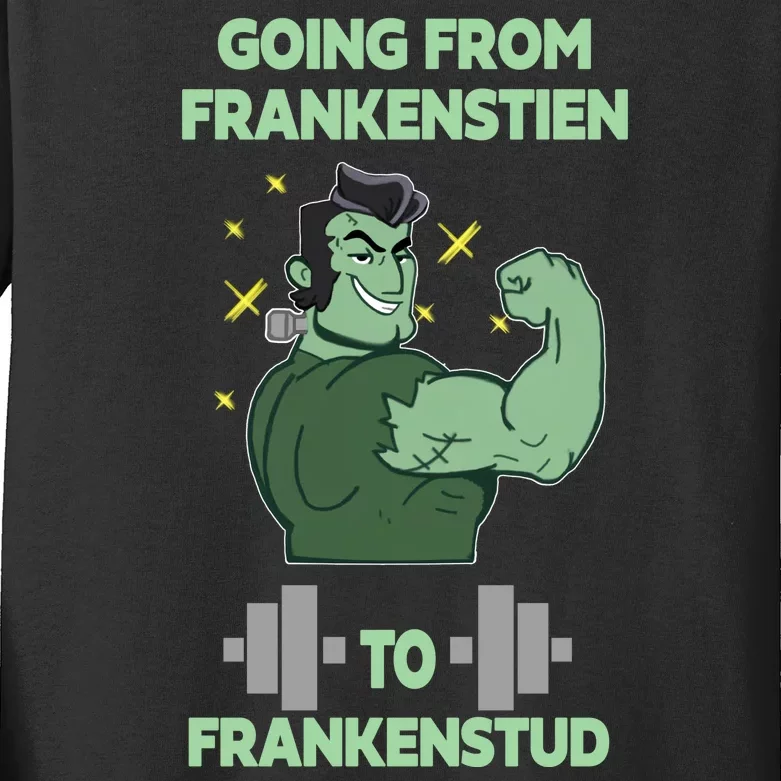 Going From Frankenstein To Frankenstud Kids Long Sleeve Shirt