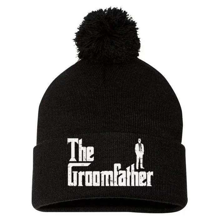 Groom Father Funny Wedding Party Rehearsal Dinner Dad Gift Pom Pom 12in Knit Beanie