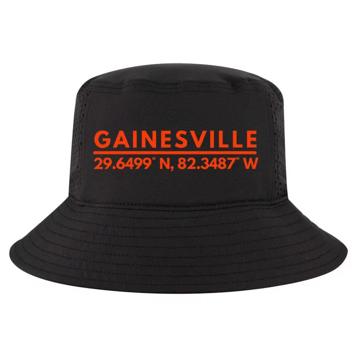 Gainesville Florida Fan Gator State Pride Latitude Longitude Cool Comfort Performance Bucket Hat