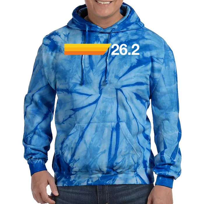 Gift For First Marathon 26 2 Marathoner Retro Runner Meaningful Gift Tie Dye Hoodie