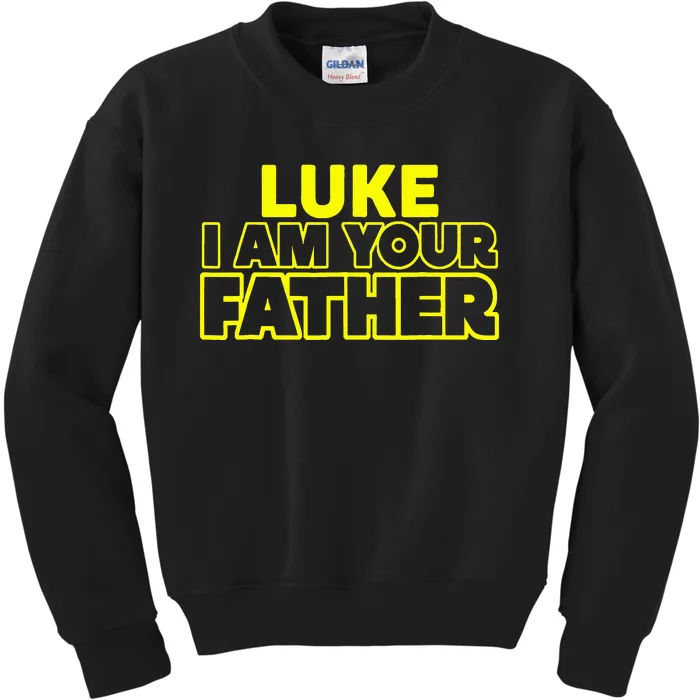 Great Funny Fathers Day From Luke To His Father Kids Sweatshirt