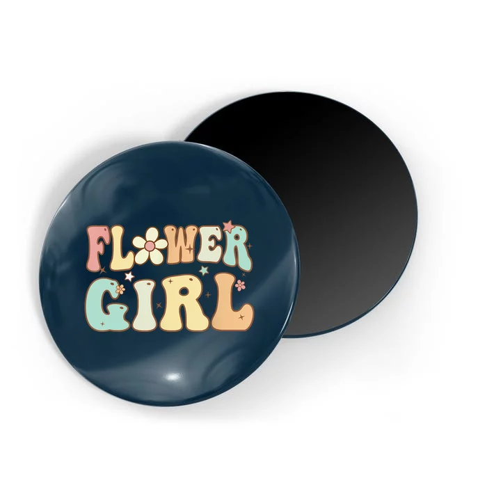 Groovy Flower Girl Wedding Proposal Bridesmaid Flower Girl Magnet